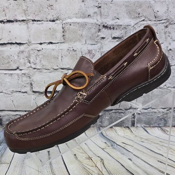 Florsheim Comfortech Men's Shoes 9.5 M Brown Slip-On Driving Loafer Moccasins - Picture 3 of 9